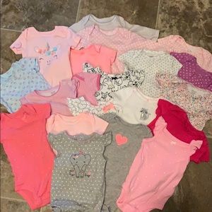 Carters baby girl onesies